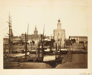 (Katedra, Torre del Oro i rzeka Gwadalkiwir, Sewilla)